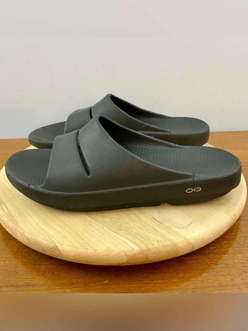 OOFOS‎ OOAHH Slides Black  Recovery Slides Sandals Mens Sz 12 Athletic Workout - Picture 3 of 12